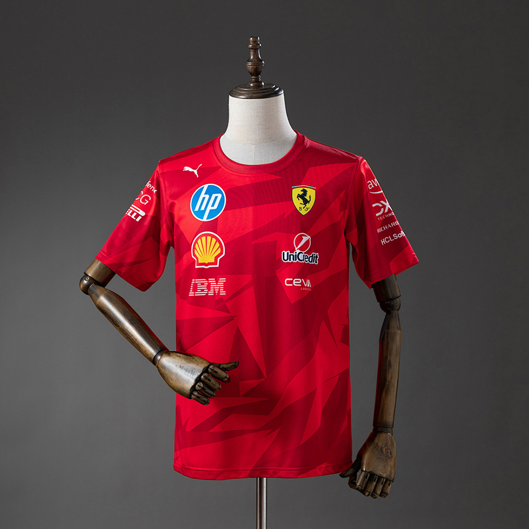 2025 F1 Ferrari T-shirt, Red S-5XL, foto 1
