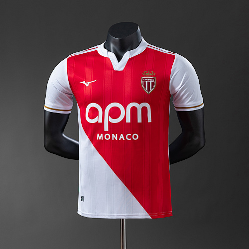 Monaco 25/26 Versão jogador Titular Camisa S-3XL
