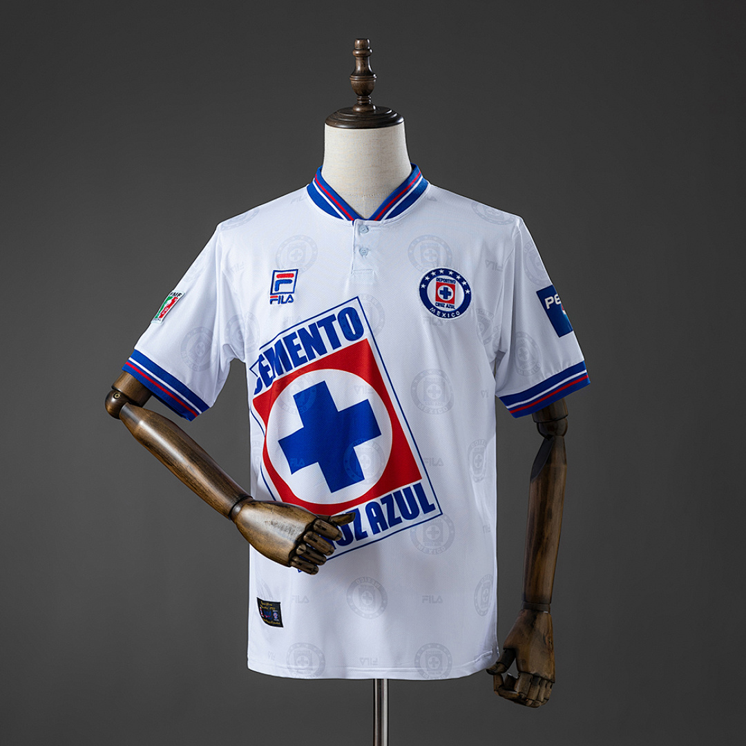 Cruz Azul 1998 Visitante Retrô Camisa S-XXL, foto 1