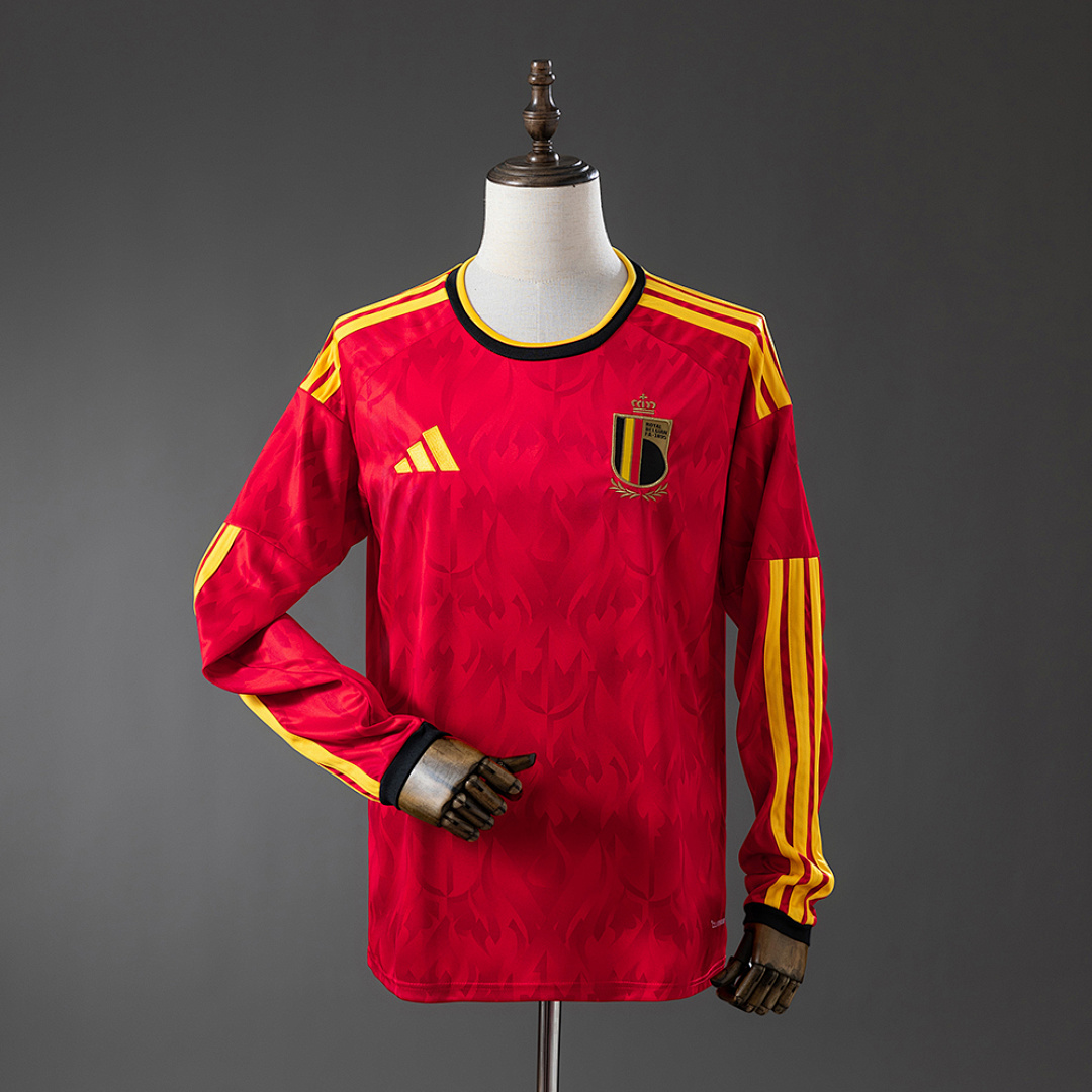 Belgium 2026 Titular Manga longa Camisa S-4XL, foto 1