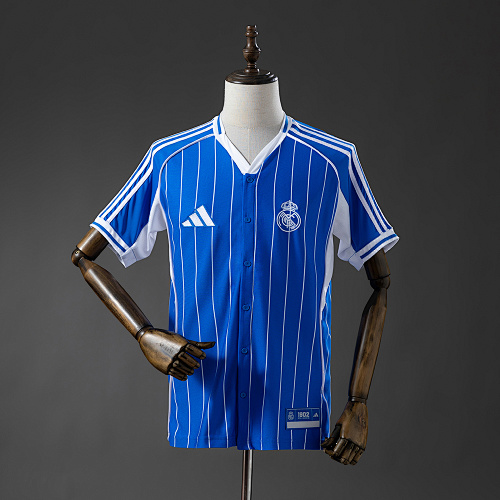 Real Madrid 25/26 Baseball - Blue Camisa S-4XL
