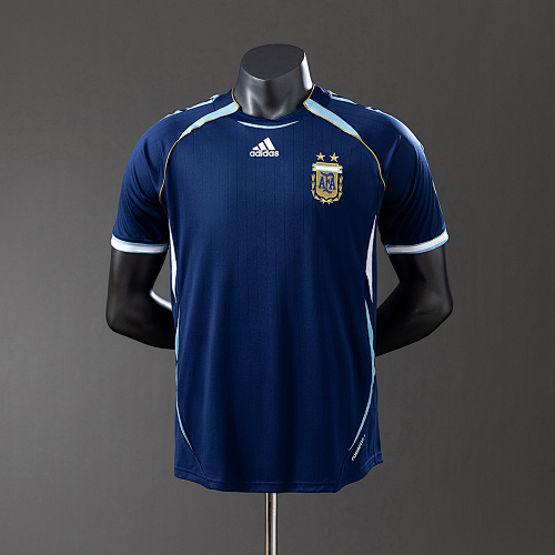 Argentina 2006 Visitante Versão jogador Retrô Camisa S-3XL