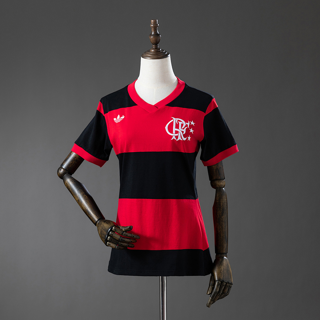 Flamengo 1981 Titular Feminina Retrô Camisa S-XXL, foto 1