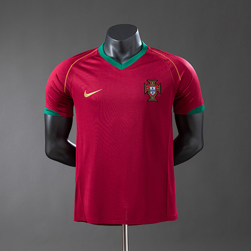 Portugal 2006 Titular Retrô Versão jogador Camisa S-3XL