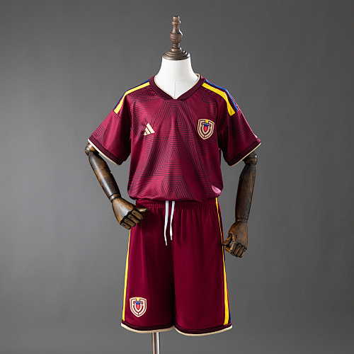 Venezuela 2026 Titular Kids Kit Jerseys Tamanho 16-28