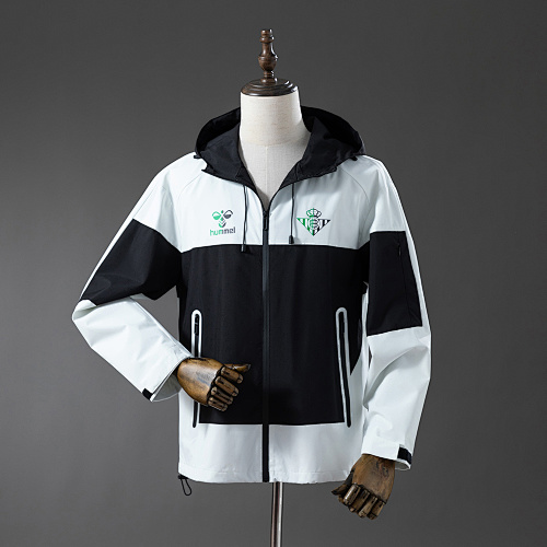 Real Betis Windbreaker - Black & White S-XXL