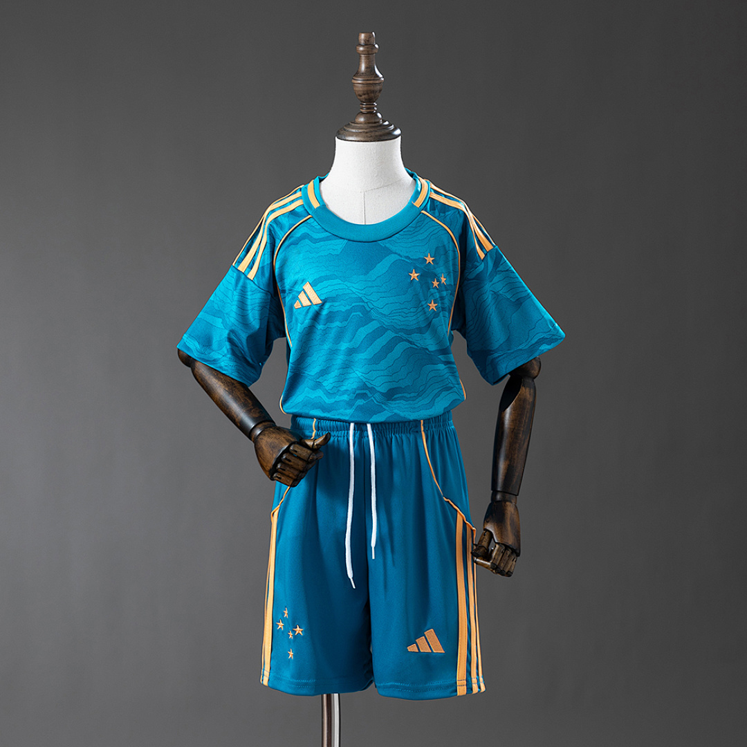Cruzeiro 25/26 Terceira Kit infantil Tamanho 16-28, foto 1