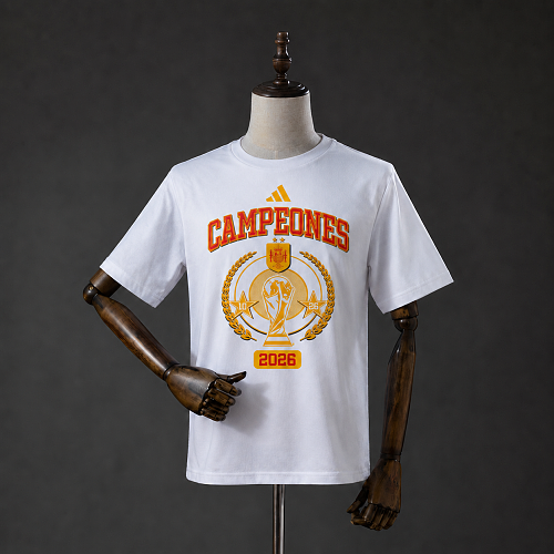 Spain "We Are Champions" T-Shirt White S-3XL)
