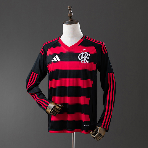 25/26 Manga longa Flamengo Titular S-4XL