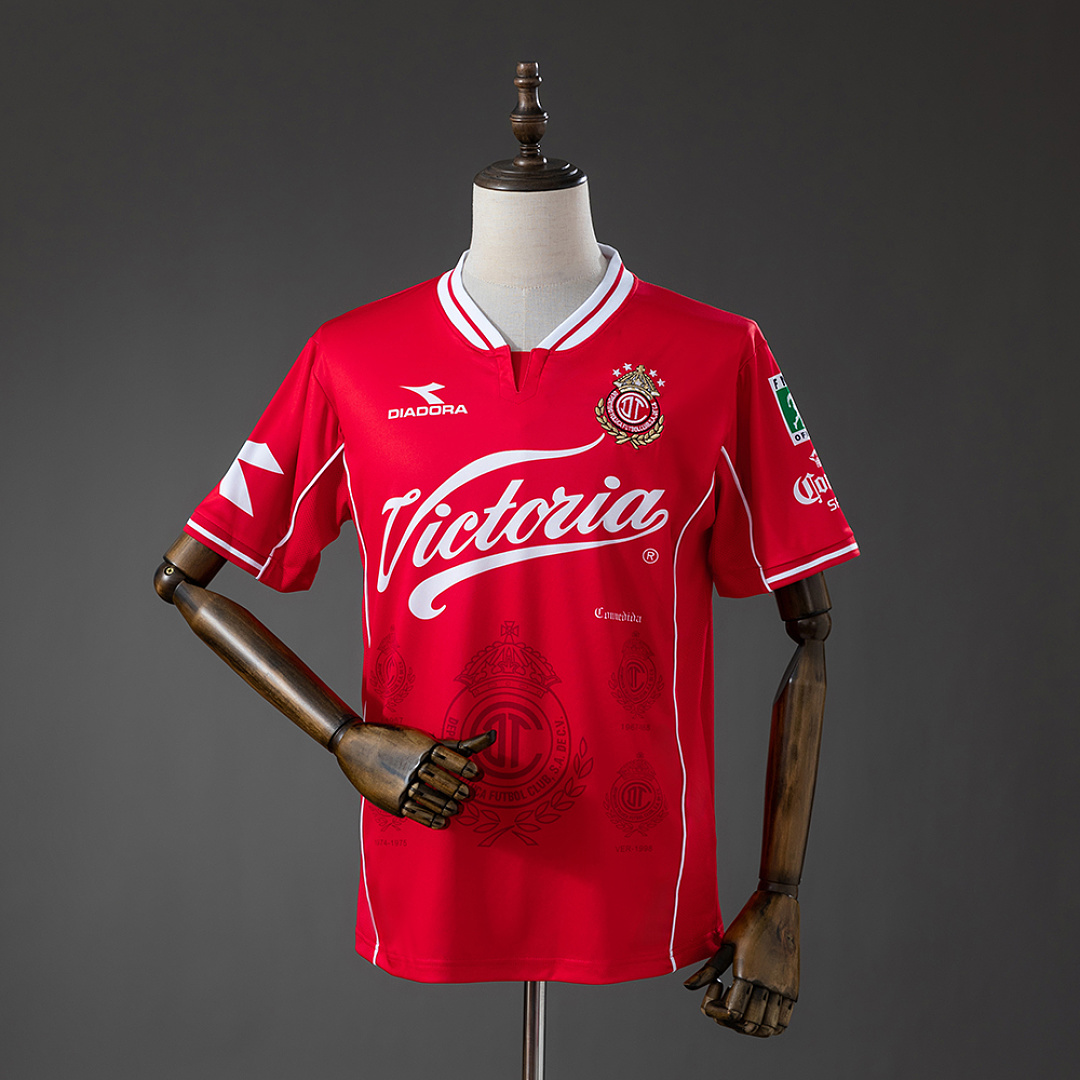 Deportivo Toluca 98/99 Titular Retrô Camisa S-XXL, foto 1
