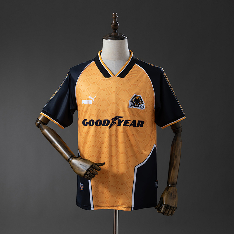 Wolves 96/98 Titular Retrô Camisa S-XXL