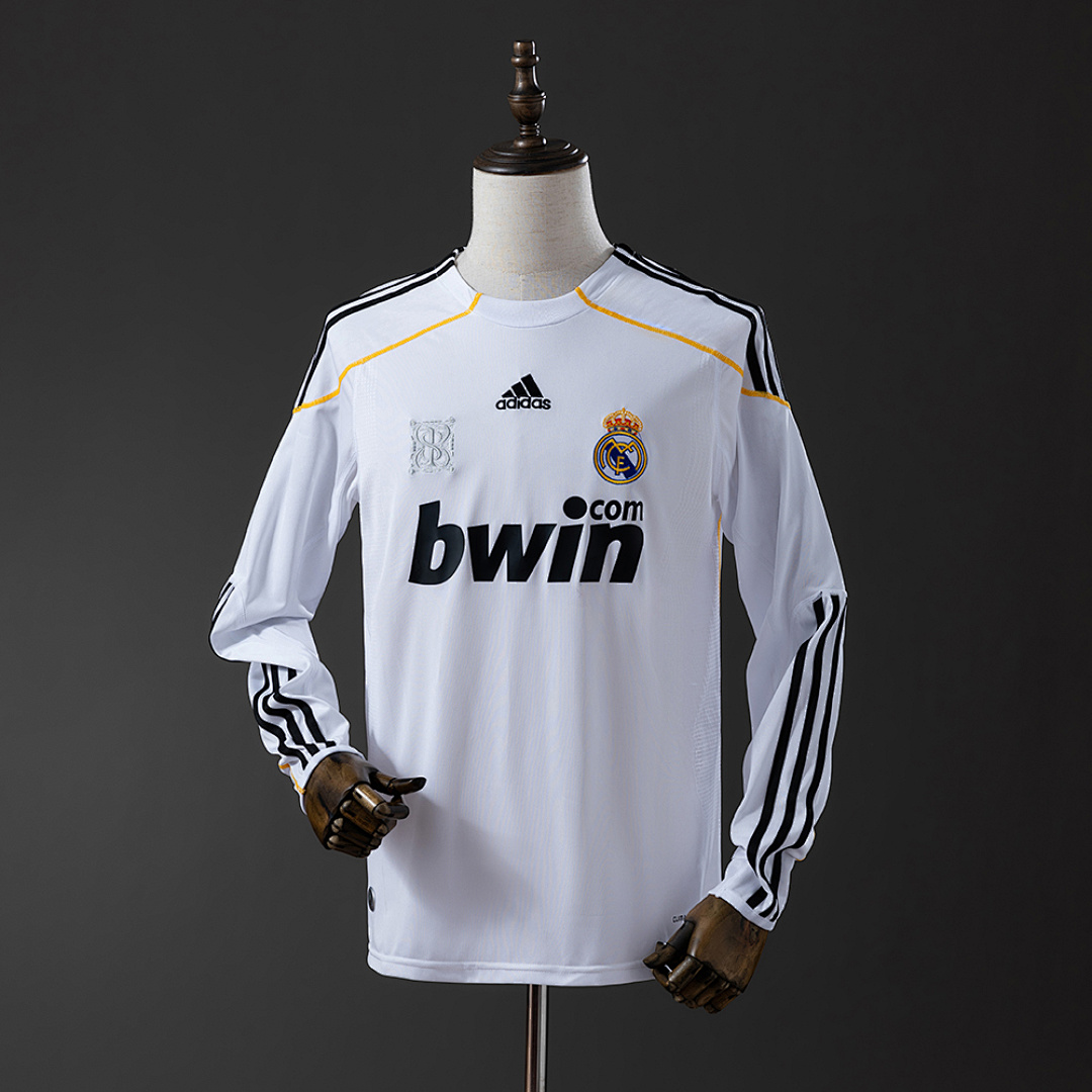 Retrô Real Madrid 09/10 Manga longa Titular S-XXL, foto 1