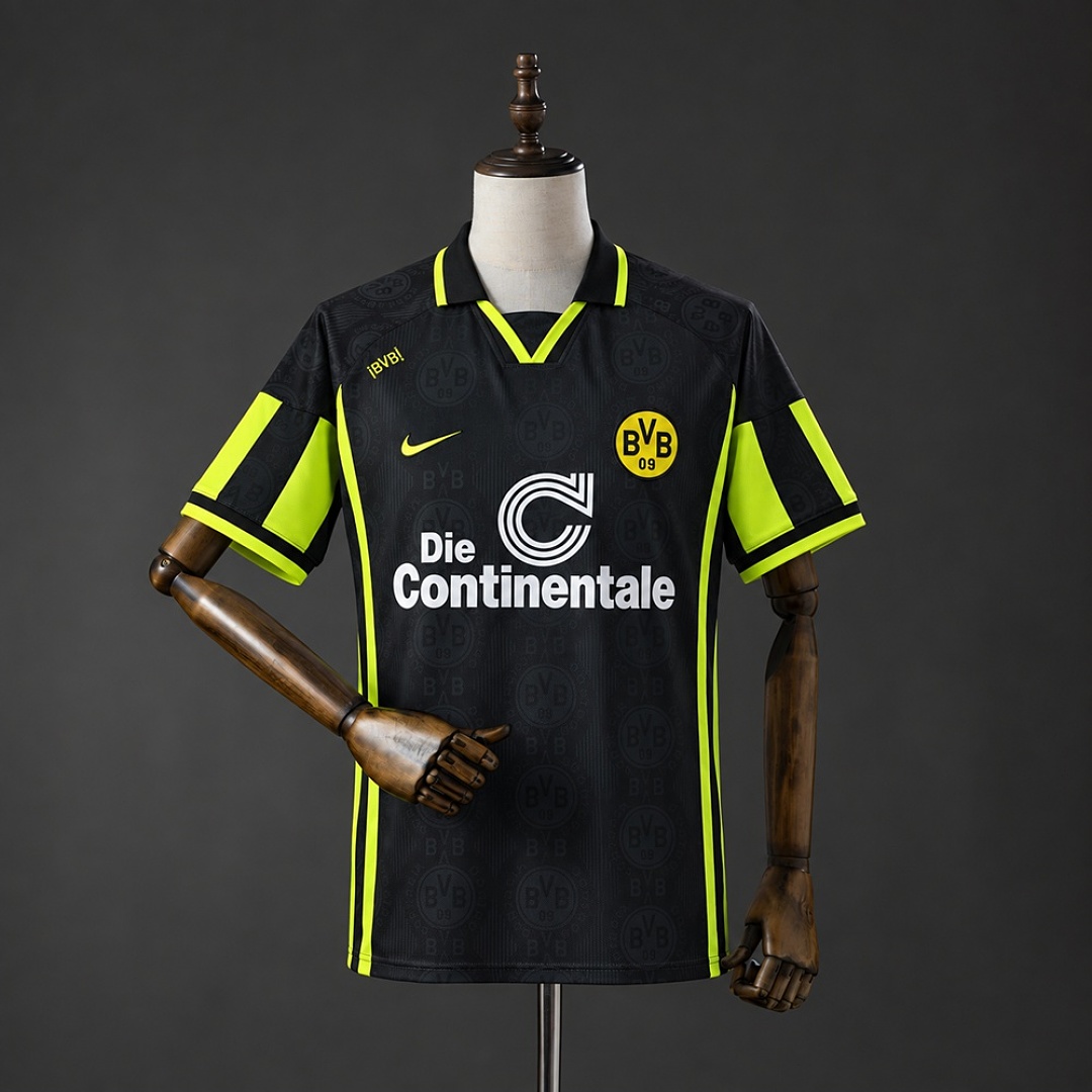Retrô Dortmund 96/97 Visitante Camisa S-XXL, foto 1
