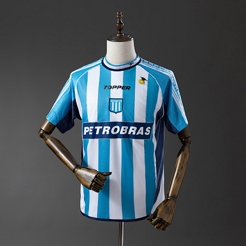 Racing Club de Avellaneda 02/03 Titular Retrô Camisa S-XXL