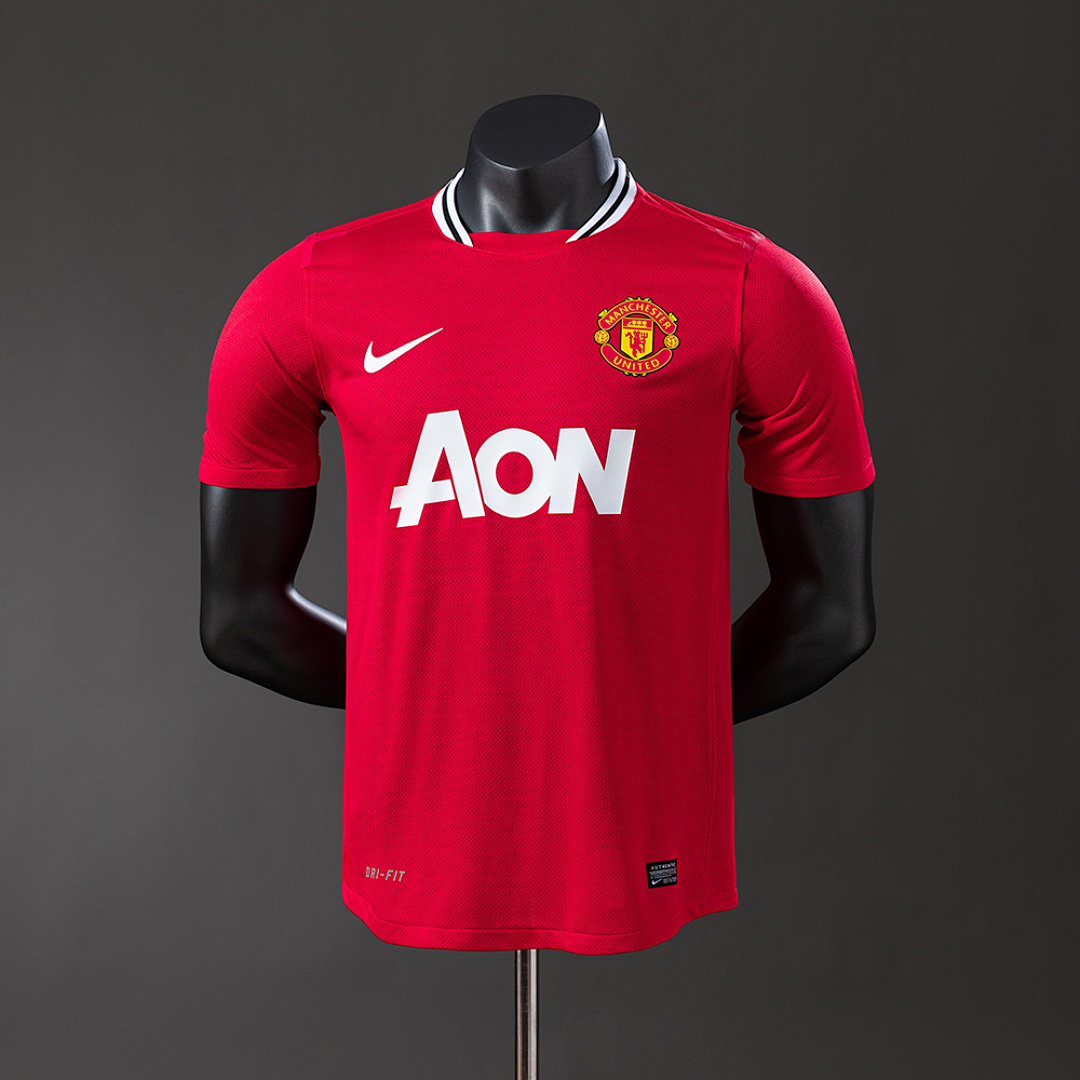 M-U 2011/12 Versão jogador Retrô Titular Camisa S-3XL, foto 1