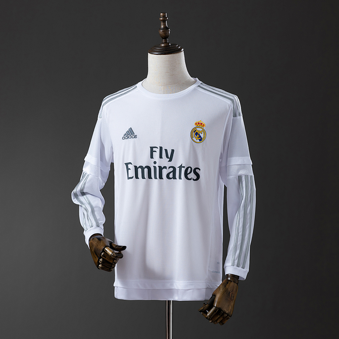Real Madrid 15/16 Titular Manga longa Retrô Camisa S-XXL, foto 1