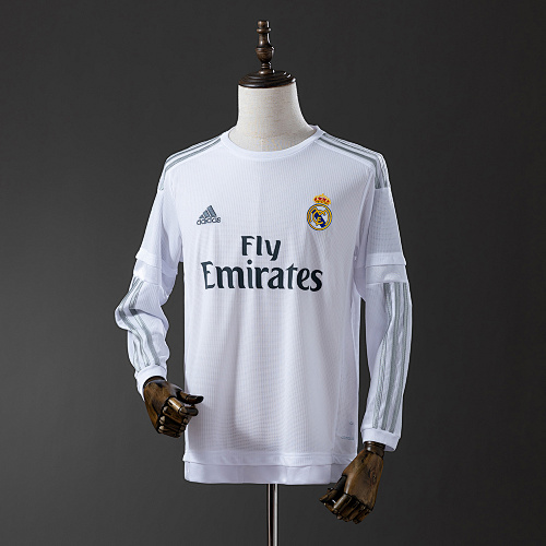 Real Madrid 15/16 Titular Manga longa Retrô Camisa S-XXL