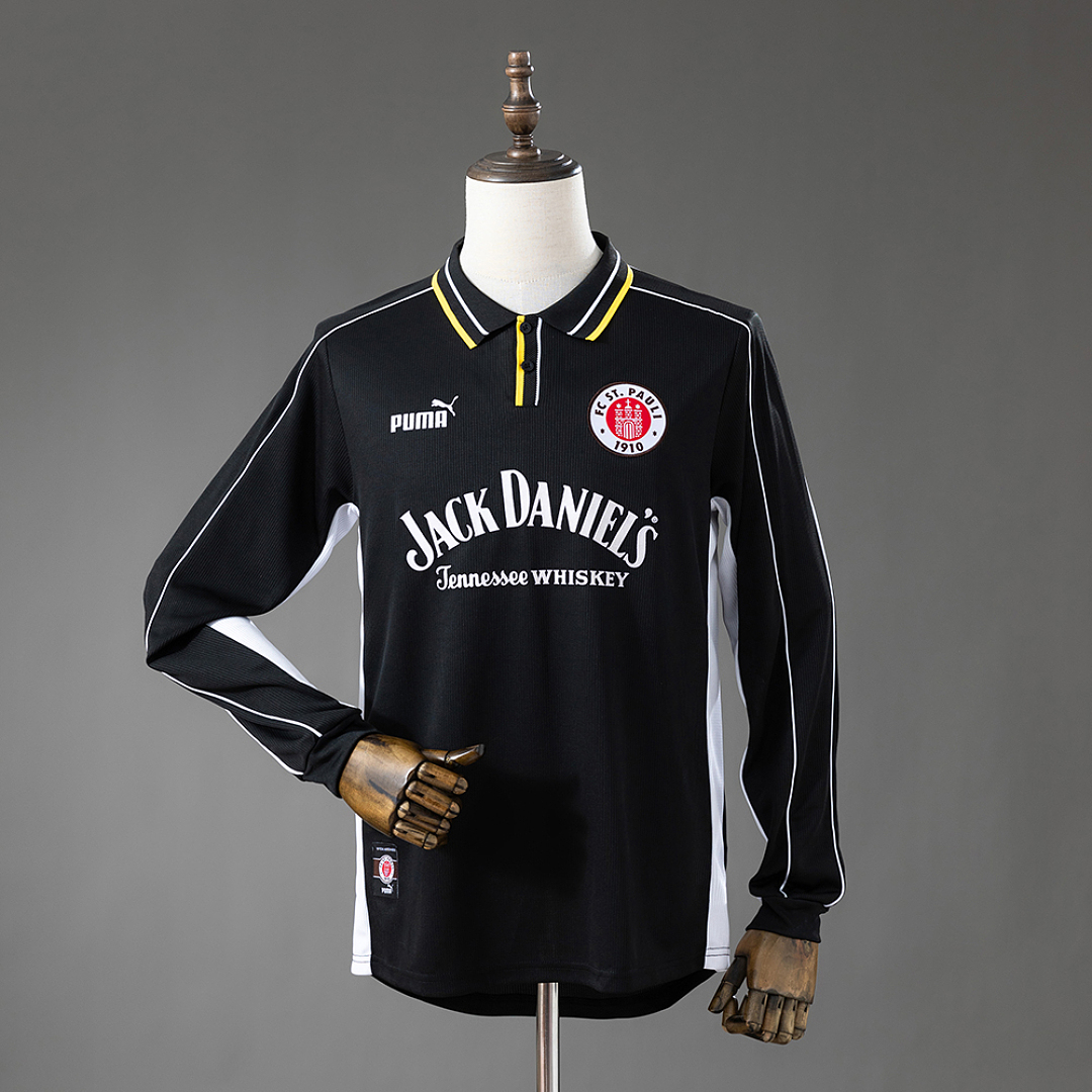 St. Pauli 99/00 Visitante Retrô Manga longa Camisa S-XXL, foto 1