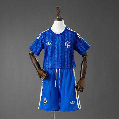Sweden 2026 Visitante Kit infantil Tamanho 16-28