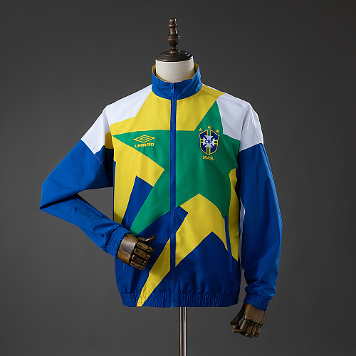 Brazil 92/94 Track Jacket Retrô Windbreaker S-XXL