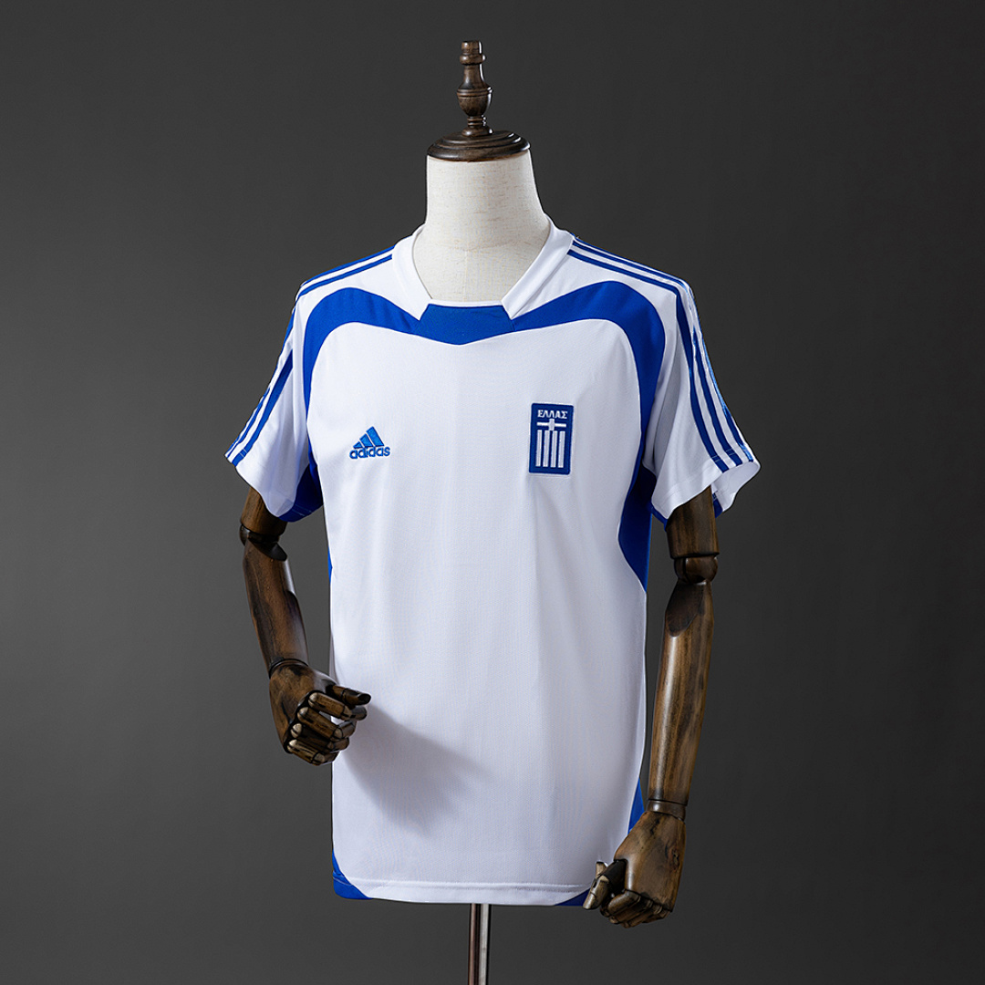 Greece 2004 Visitante Retrô Camisa S-XXL, foto 1