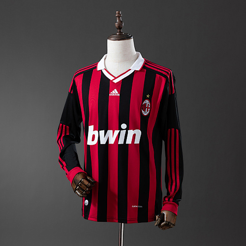 Retrô Manga longa AC Milan 09/10 Titular S-XXL
