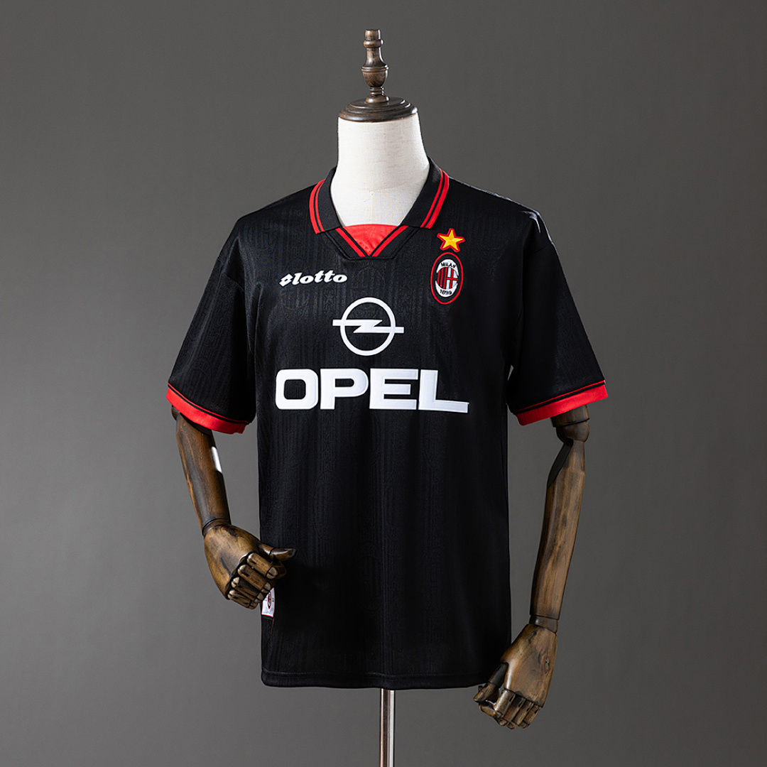 AC Milan 97/98 Second Visitante Retrô Camisa, foto 1