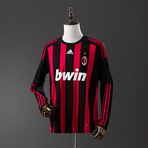 Retrô Manga longa AC Milan 08/09 Titular S-XXL