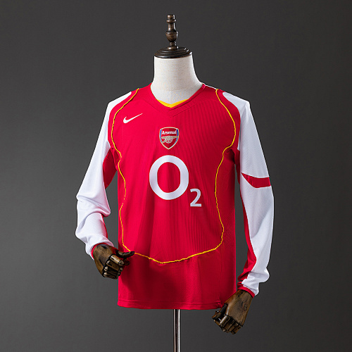 Arsenal 04/05 Titular Manga longa Retrô Camisa S-XXL