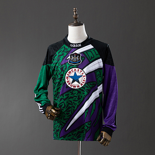 Newcastle United 95/96 Goleiro Manga longa Retrô Camisa S-XXL