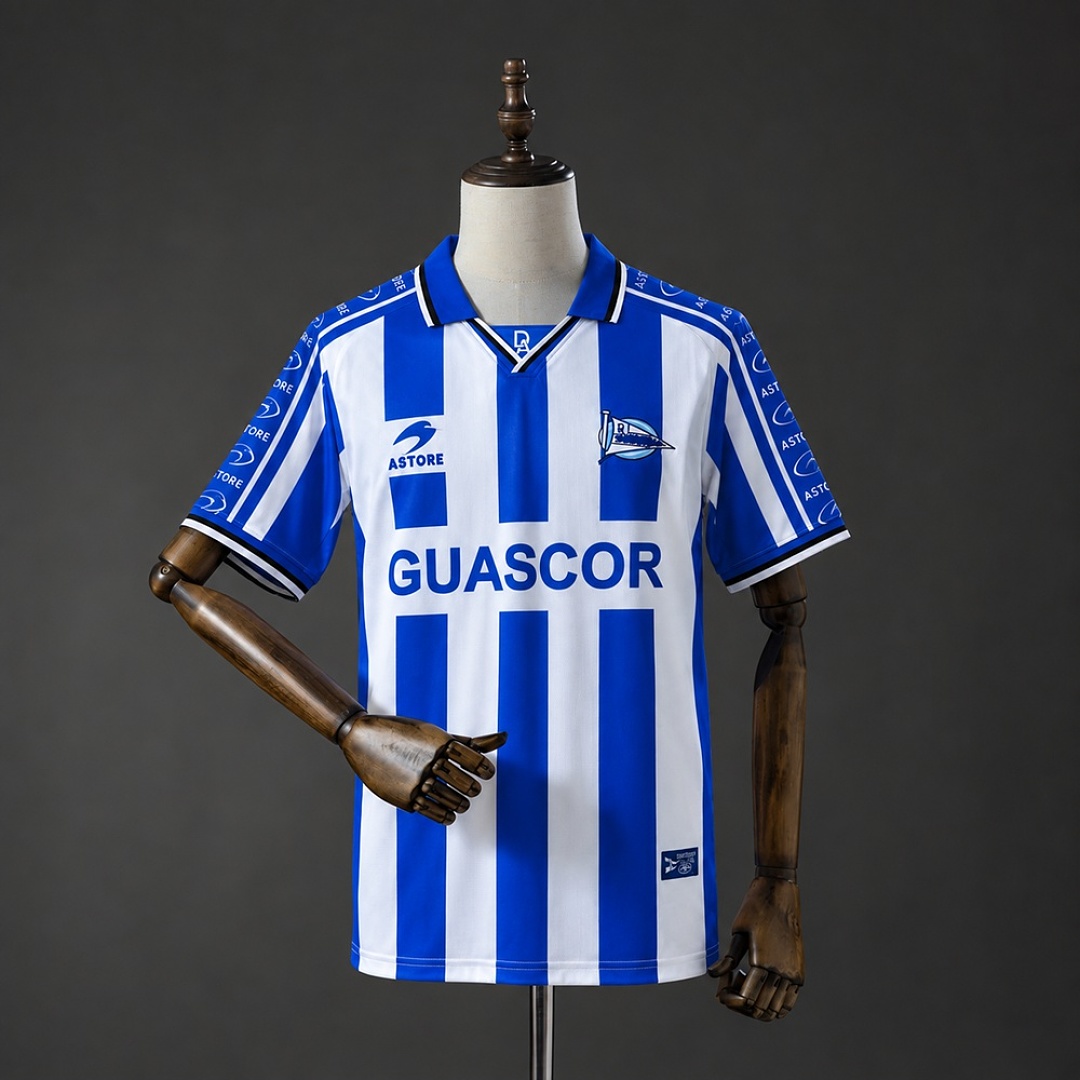 Retrô Deportivo Alavés 98/99 Titular Camisa S-XXL, foto 1
