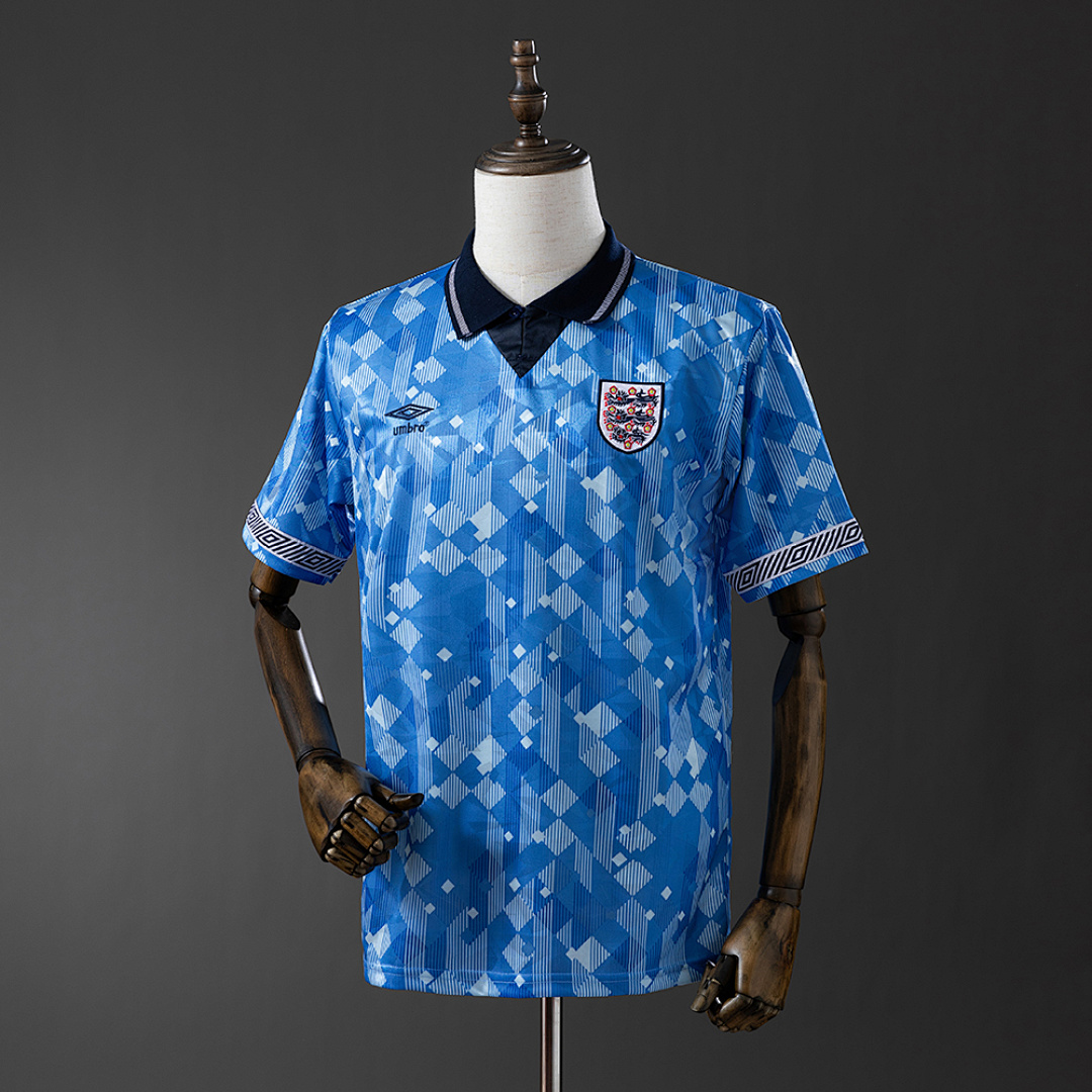 England 1990 Second Visitante Retrô Camisa S-XXL, foto 1