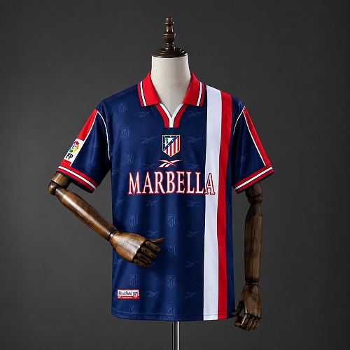 Atletico Madrid 98/99 Visitante Retrô Camisa S-XXL