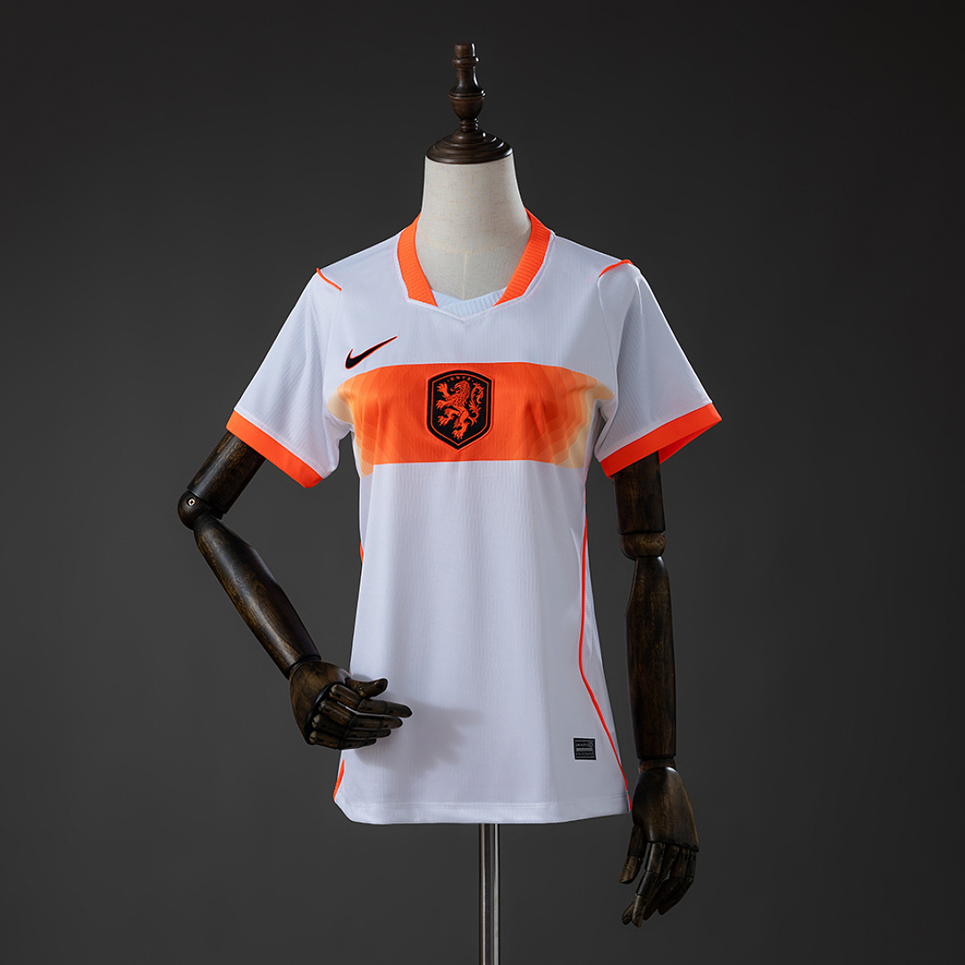 Netherlands 2026 Visitante Feminina Camisa S-XXL, foto 1