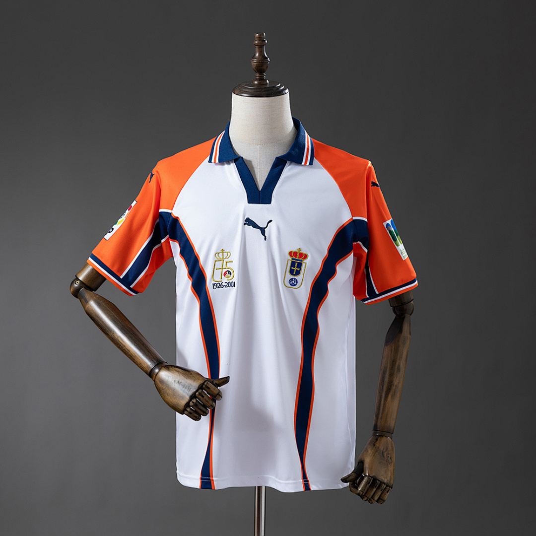 Real Oviedo 2001 Visitante Retrô Camisa S-XXL, foto 1