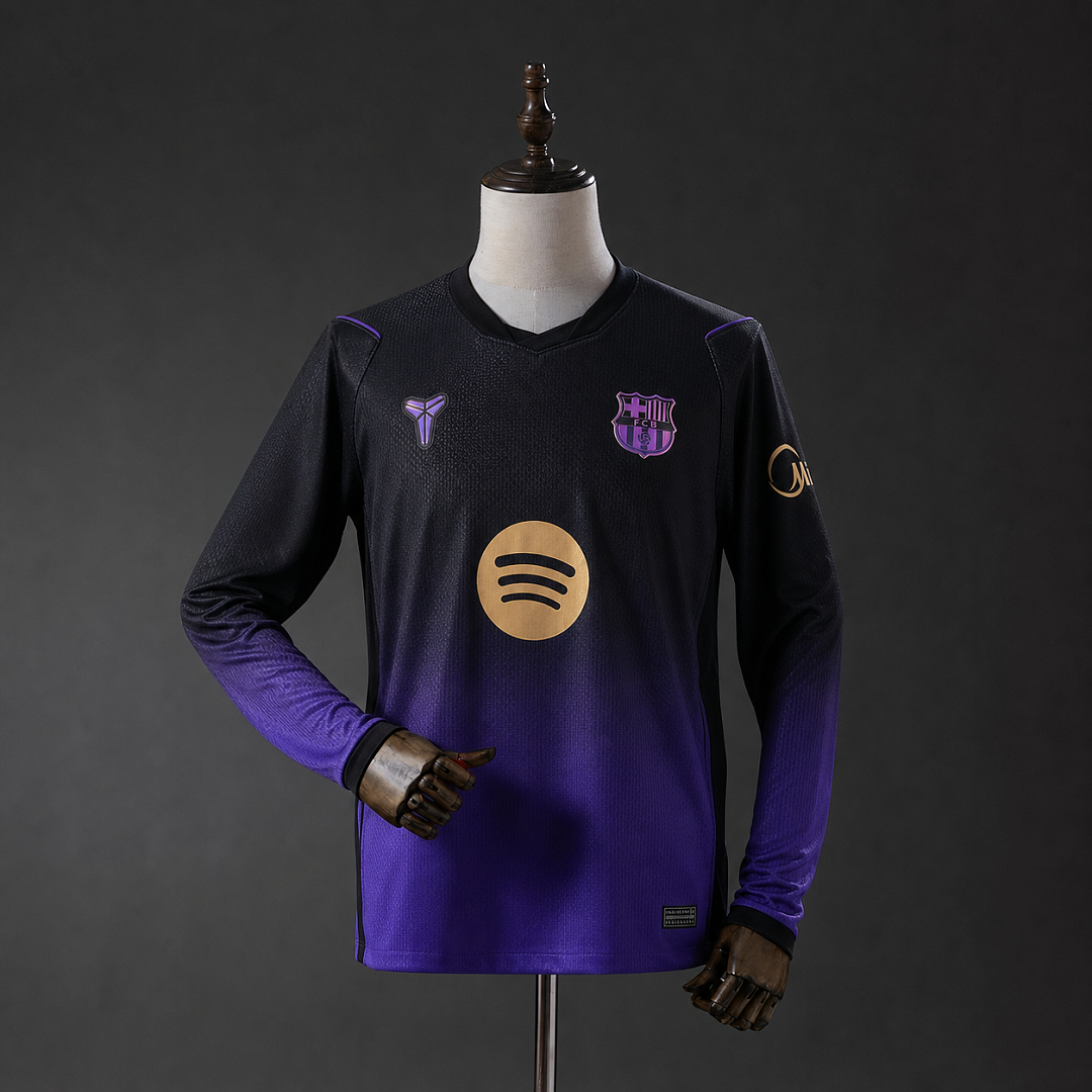 Barcelona x Kobe Bryant 26/27 Visitante Manga longa Camisa S-5XL, foto 1