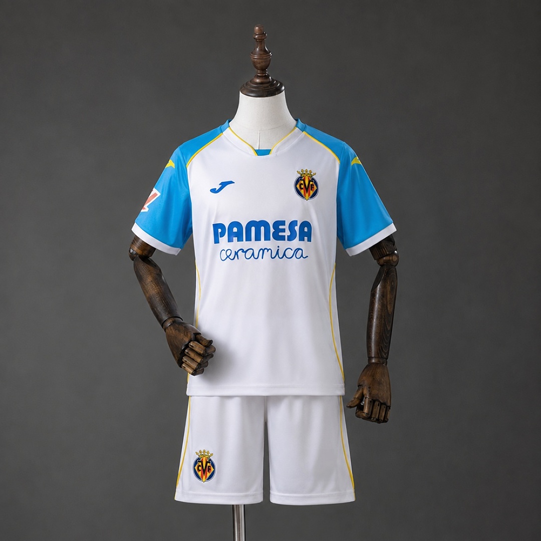 Villarreal 26/27 Visitante Kids Kit Tamanho 16-28, foto 1