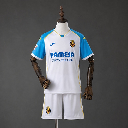 Villarreal 26/27 Visitante Kids Kit Tamanho 16-28