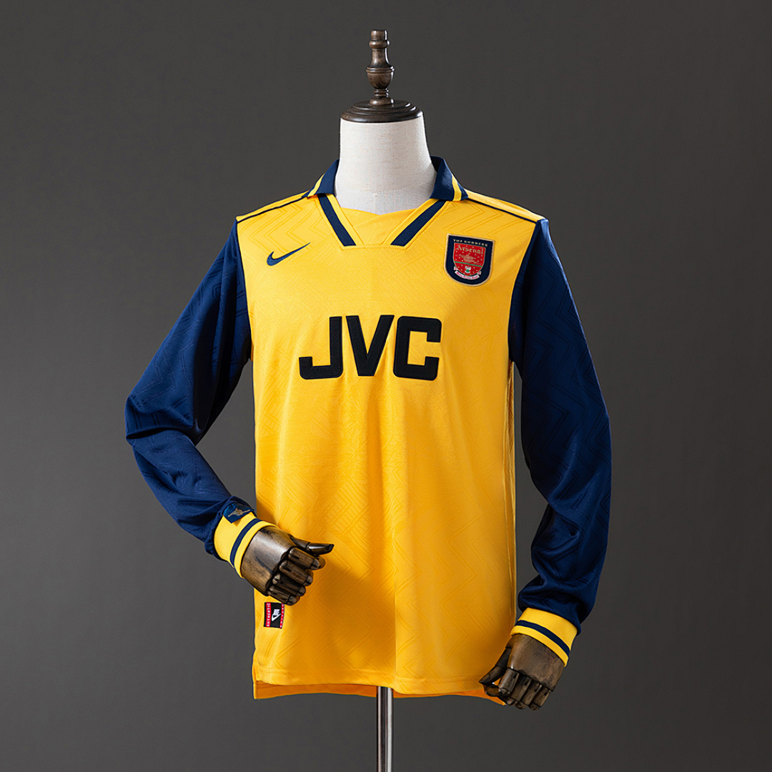 Arsenal 96/97 Visitante Manga longa Retrô Camisa S-XXL, foto 1