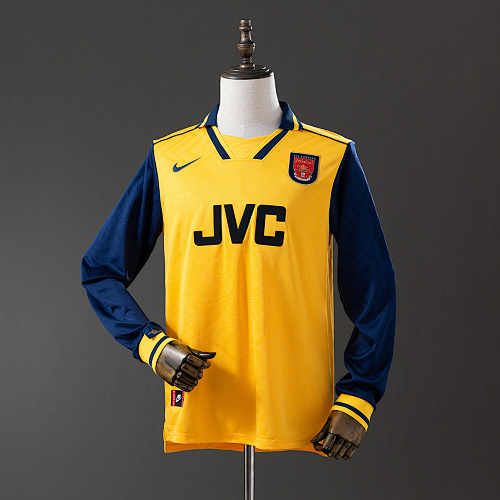 Arsenal 96/97 Visitante Manga longa Retrô Camisa S-XXL