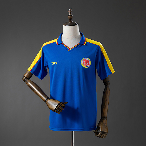 Colombia 1998 Retrô Visitante Camisa S-XXL