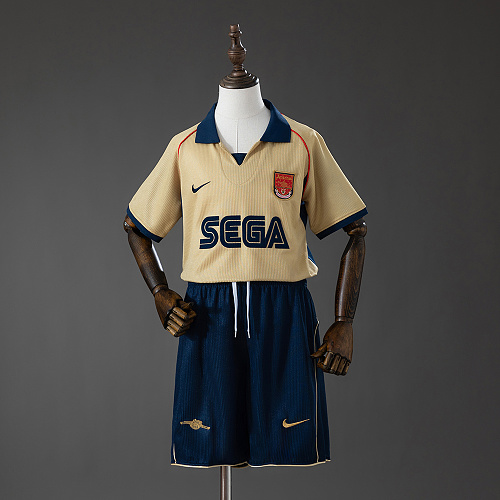 Arsenal 01/02 Visitante Retrô Kit infantil Tamanho 16-28