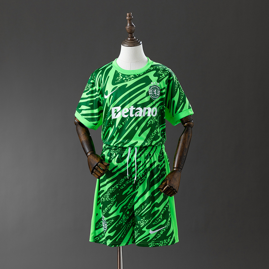 25/26 Sporting Lisbon Goleiro Green Tamanho: 16-28, foto 1