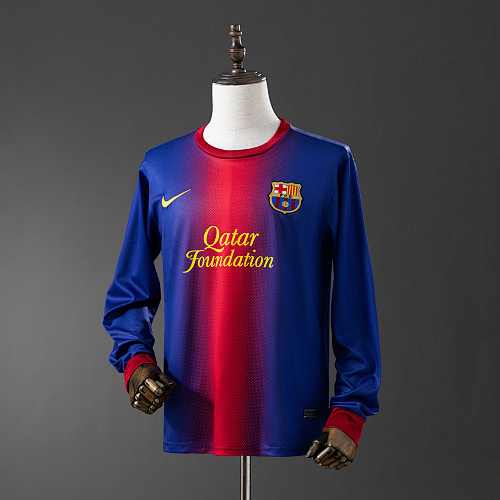 Retrô Manga longa Barcelona 12/13 Titular S-XXL