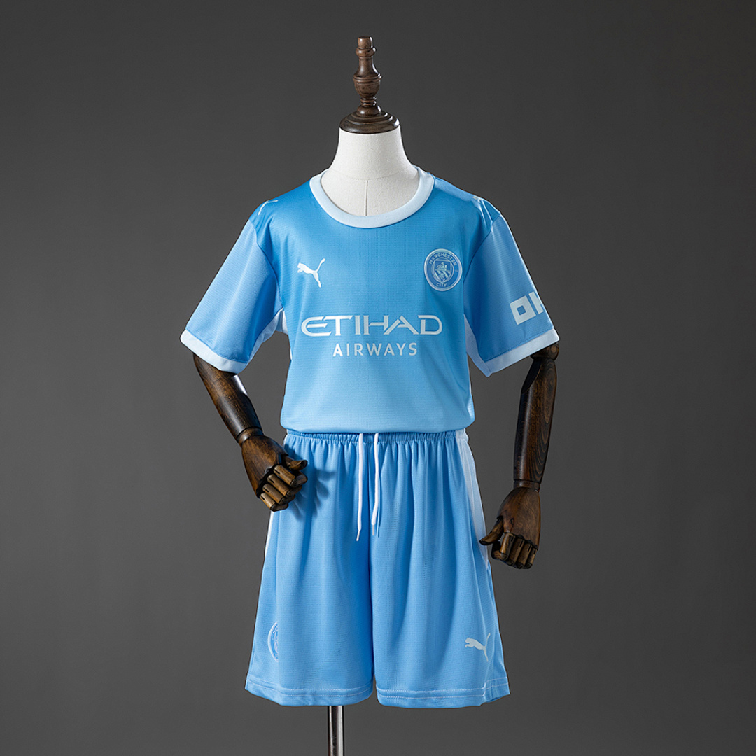 Manchester City 26/27 Titular Kids Kit Tamanho 16-28, foto 1