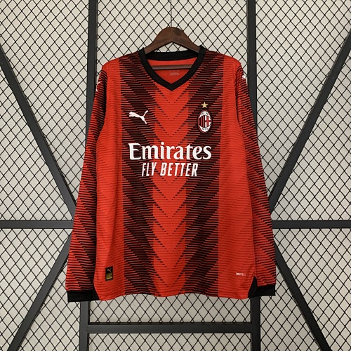 23/24 Manga longa AC Milan Titular S-3XL