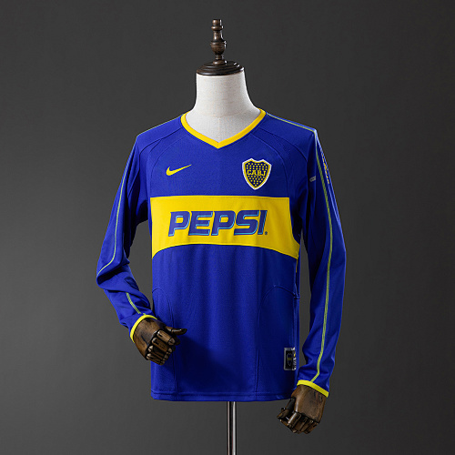 Retrô Manga longa Boca Juniors 03/04 Titular S-XXL