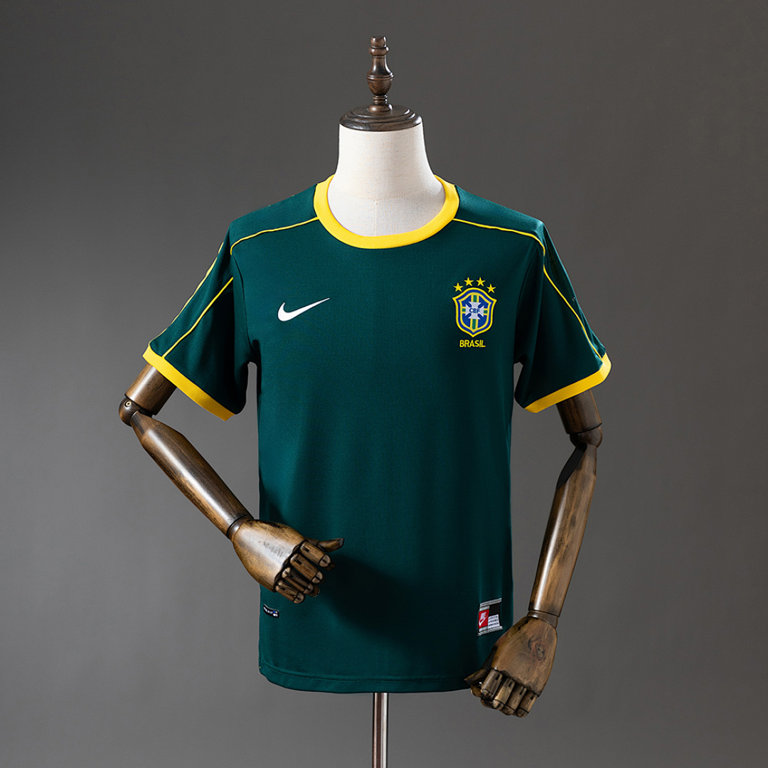 Retrô Goleiro Brazil 1998 Dark Green S-XXL, foto 1