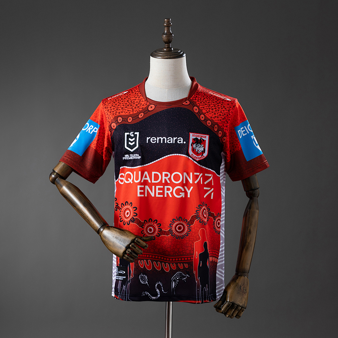 NRL St. George Illawarra Dragons 2025 Indigenous Camisa S-5XL, foto 1