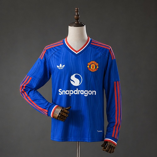 M-U 26/27 Visitante Manga longa Camisa S-4XL
